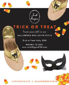 Jack Rogers exclusive Halloween sandal to trick or treat in fashion style